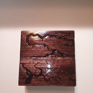 Keepsake box small lichtenburg Fractal burn art